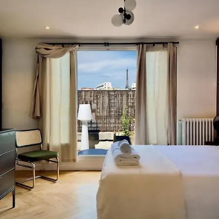 Cocoon 6p, Terrace With Eiffel Tower & Seine View Appartamento