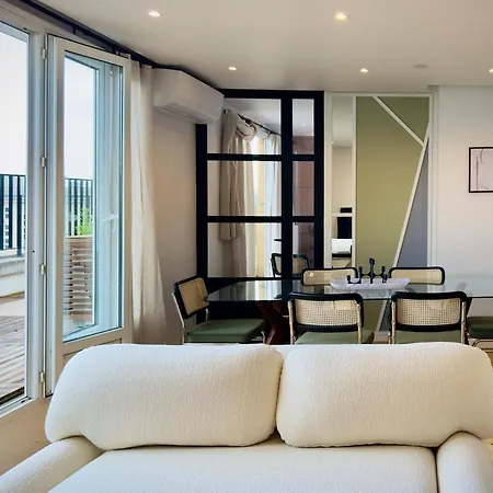 Cocoon 6p, Terrace With Eiffel Tower & Seine View Apartment *